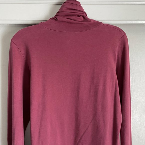 Peruvian Connection Pima Cotton Extreme T-Neck Stretch Turtleneck Top Size L - Picture 9 of 13